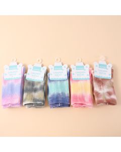 Cool And Fashion Tie-Dye Children's Mid-Calf Socks Size L
