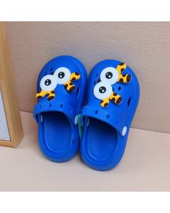 Cute Eyes Giraffe Children's Cave Shoes Blue 24-25