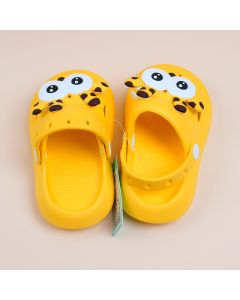 Cute Eyes Giraffe Children's Cave Shoes Yellow 24-25
