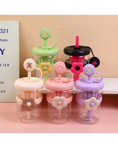 Flower Plastic Cup - 600ml