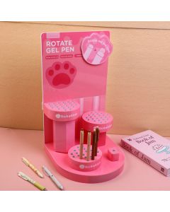 Coffee And Milk Candy Rotating And Erasable Gel Pen - Blue Refill (Mounted)