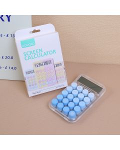 Transparent Macaroon Large Screen Calculator