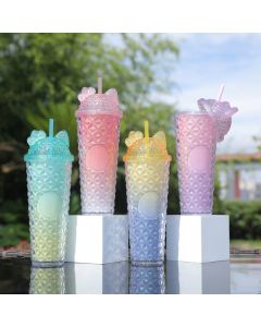 Animal Series Double-Walled Plastic Cup - 710ml