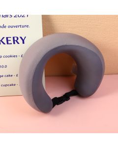 Portable Plain Color U-Pillow - Gray