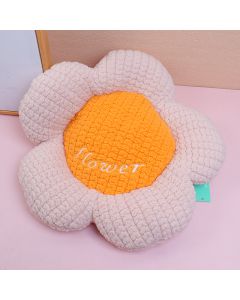 Japanese Floral Cushion - Beige
