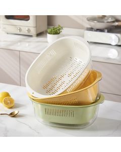 Household Double Layer Drain Basket