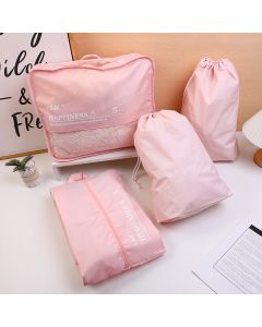 Portable Travel Organizer Set - Pink