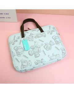 Bear Computer Bag - Blue