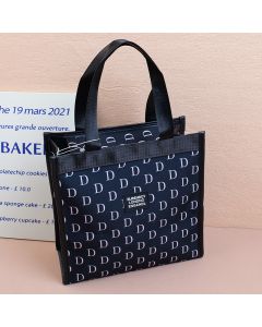 Simple Letters Handy Square Cosmetic Bag