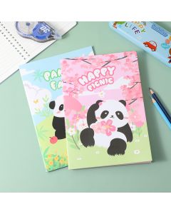 Yoyo Panda Series Suture Notebook B5-Color Pages
