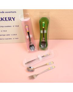 Space Adventure Spoon, Fork, Knife And Straw Set