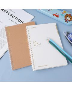 A5 Basic Soft Coil Notebook-Horizontal Line Inside Pages