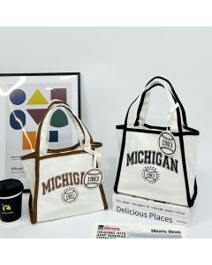 Vest Type Canvas Coated Shopping Bag