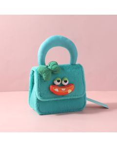 Ugly And Cute Children's Crossbody Bag-Green