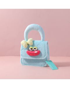 Ugly And Cute Children's Crossbody Bag-Blue