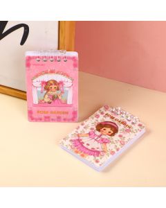 Egg Roll Sister Rose Manor Mini Loose-Leaf Coil Notebook