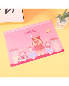 Egg Roll Sister Rose Manor File Bag With Button A4