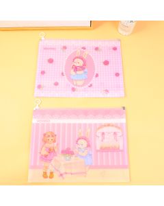 Egg Roll Sister Rose Manor File Bag With Zipper A4