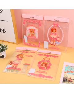 Egg Roll Sister Rose Manor Acrylic File Board Clip