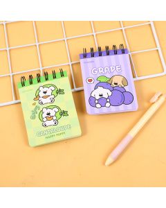Colourful Fruity Papi Dog Coil Sticky Notes