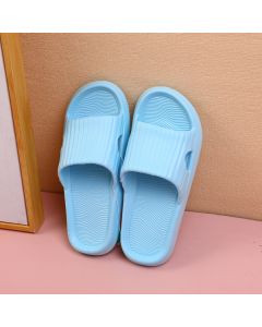 Striped Comfortable Women's Household Slipper Blue Size 37-38