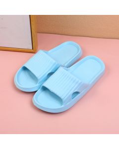 Striped Comfortable Women's Household Slipper Blue Size 39-40