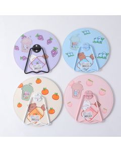 Cute Pet Drinks Round Fun Table Mirror