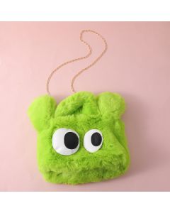 Cute Big Eyes Plush Shoulder Bag