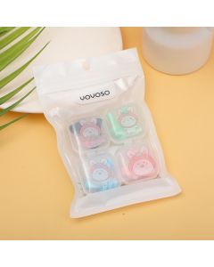 Strawberry Rabbit Series Sponge Earplugs 4 Pairs
