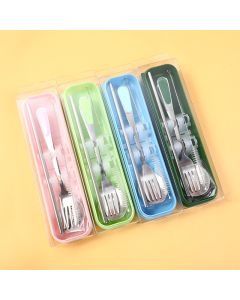 Morandi Color Spoon, Fork And Straw Set