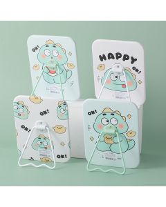 Happy Cute Dinosaur Series-Square Table Mirror With Holder