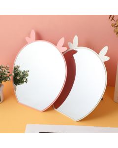 Two-Leaf Grass Creative Metal Table Mirror (Large)