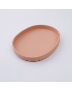 Japanese Oval Food-Grade Silicone Plate - Pink