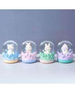 Coral Sea Hand Shaking Snow Globe With Light #65