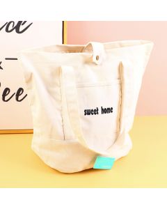 Simple Japanese Style Canvas Shoulder Bag