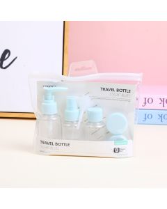 Travel Bottle 8pcs Set (Light Blue)