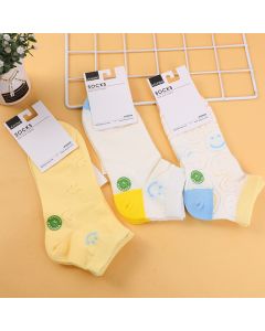 Smiling Face Women's Socks-Two Pairs