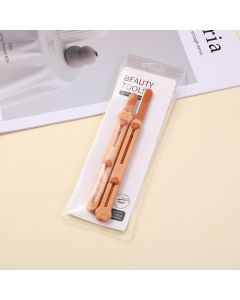 Milk Tea Bear Telescopic Double-End Eyebrow Trimmer 2pcs