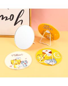 Yoyo Cat Life Diary Series-Round Table Mirror With Bracket