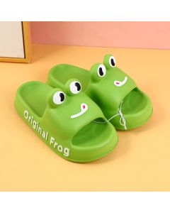 Cute Funny Big Head Women's Slippers Size 38-39 (Fruit Green)