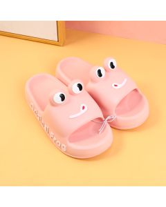 Cute Funny Big Head Women's Slippers Size 40-41 (Light Pink )