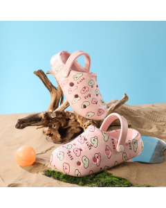 Cute Puppy Beach Shoes With Holes Size 35-36 (Light Pink)