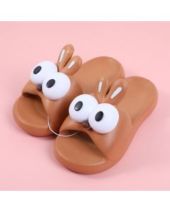 Interesting Eye-Catching Women's Slippers Size 39-40 (Mocha Brown)