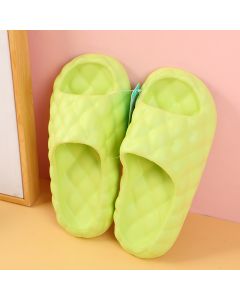 Personality Diamond Simple Women's Household Slippers Size 36-37-Green