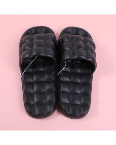 Comfortable Soft Soled Massage Men's Household Slippers Size 44-45 (Black )