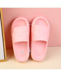Mini Biscuit Couple Women's Household Slippers Size 40-41 (Misty Pink)