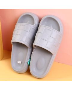 Mini Biscuit Couple Men's Household Slippers Size 42-43 (Misty Gray)