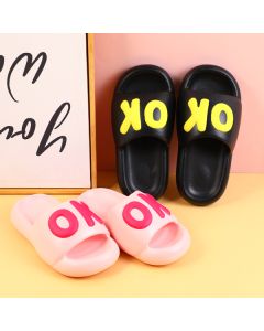 Fashion Cool Ok Men's Slippers Size 44-45 (Black)