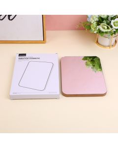 Wooden Full Screen Tabletop Cosmetic Mirror