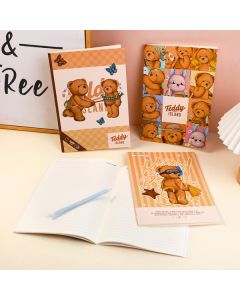 Teddy Island Series Suture Notebook B5